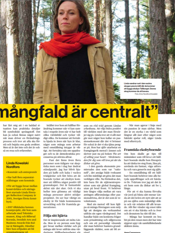 Linda Kowalski Nordfors – Social och ekonomisk mångfald är&nbsp;centralt